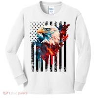 American Flag Eagle Patriots America Eagle Kids Long Sleeve Shirt thumb 0