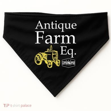 Antique Farm Equipment USA-Made Doggie Bandana