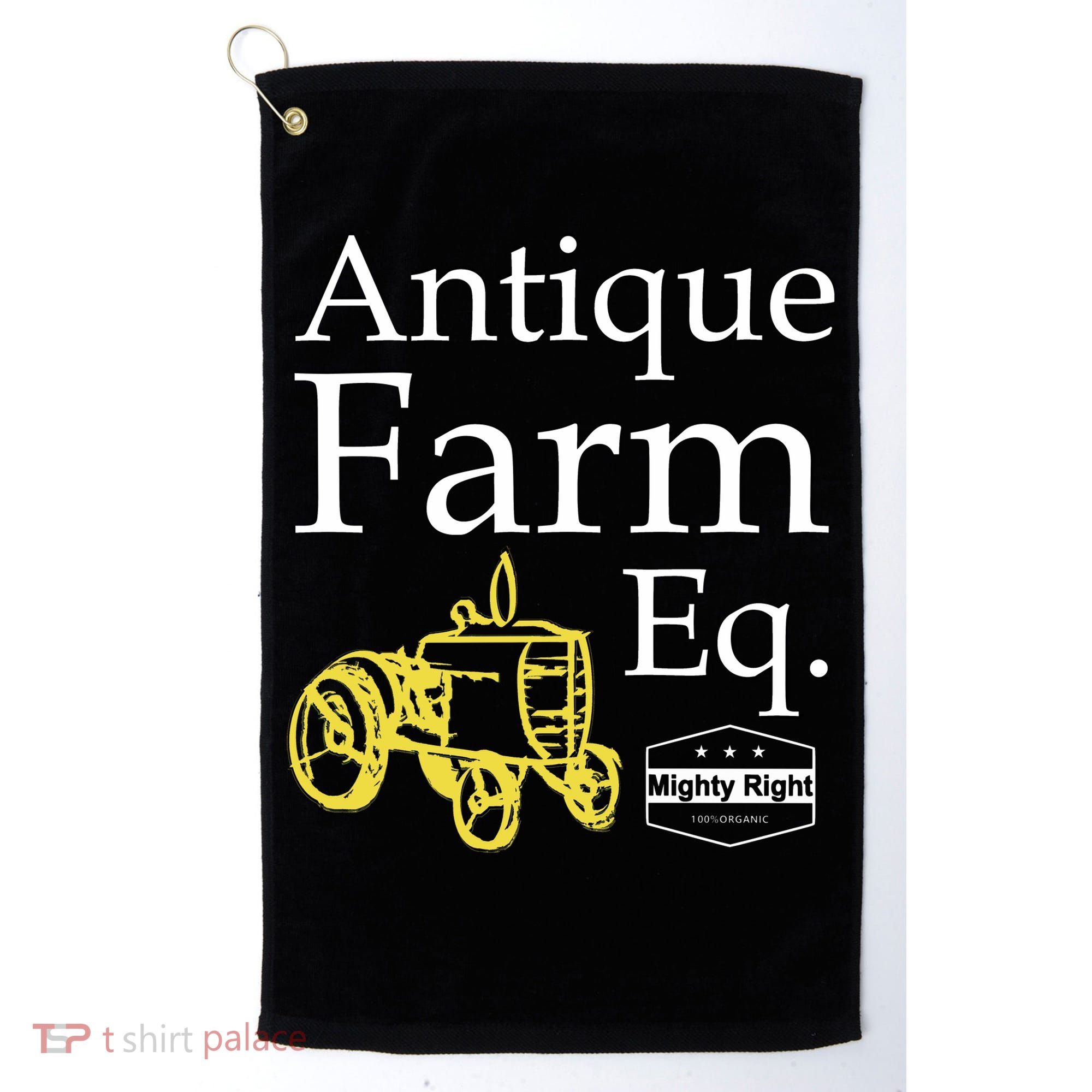 Antique Farm Equipment Golf Towel