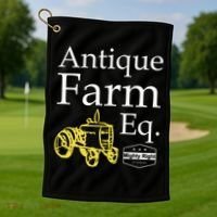 Antique Farm Equipment Golf Towel thumb 1