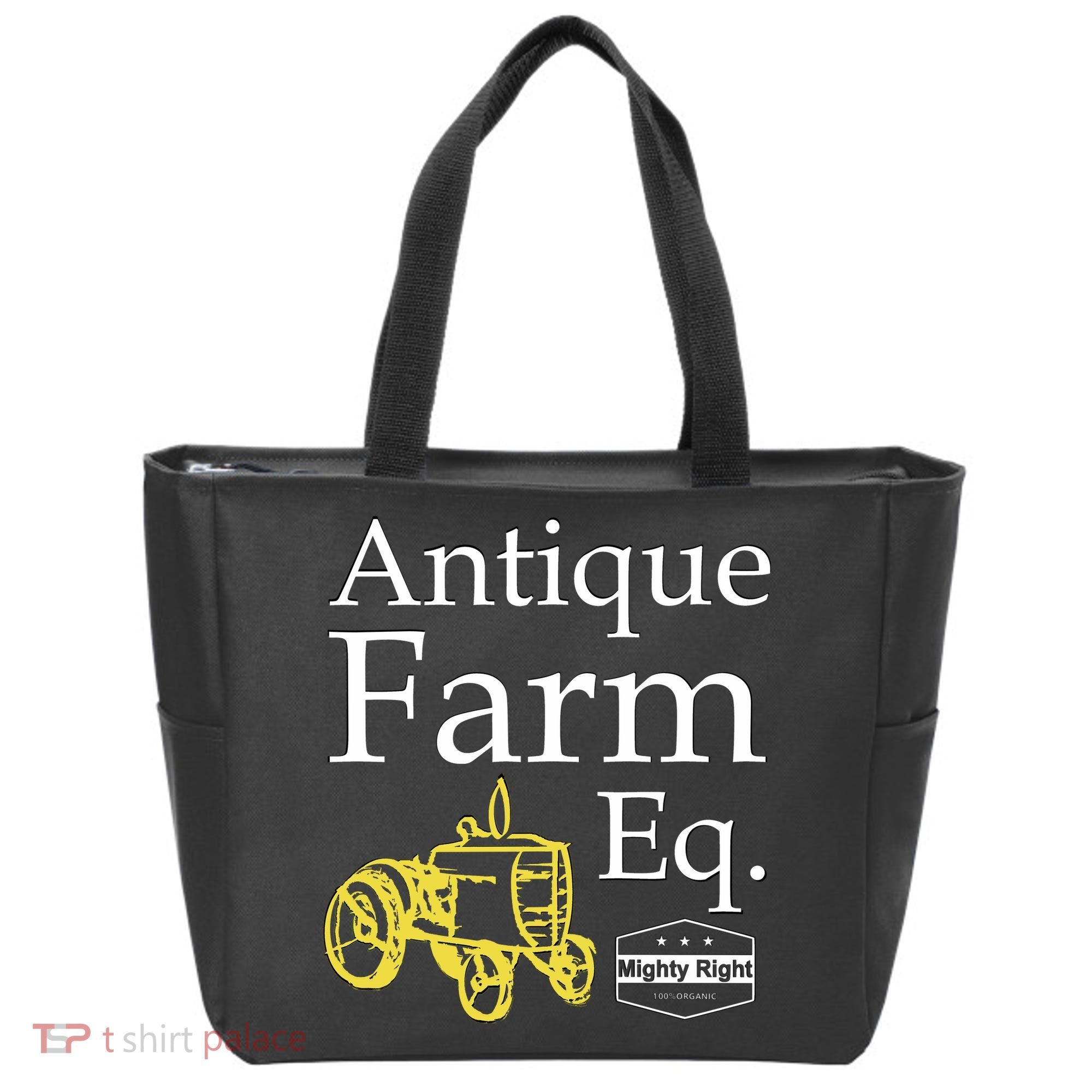 Antique Farm Equipment Tote Bag