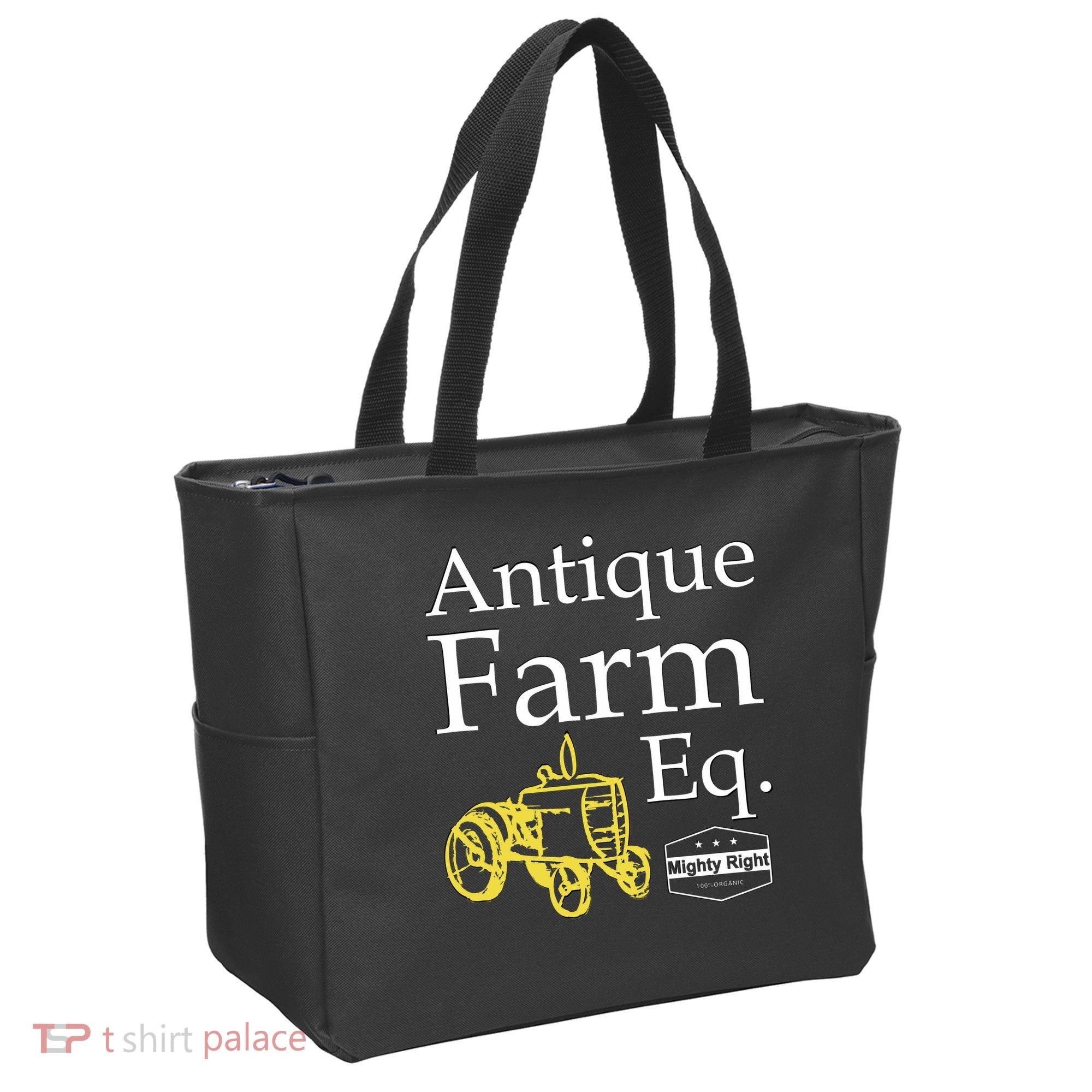 Antique Farm Equipment Tote Bag