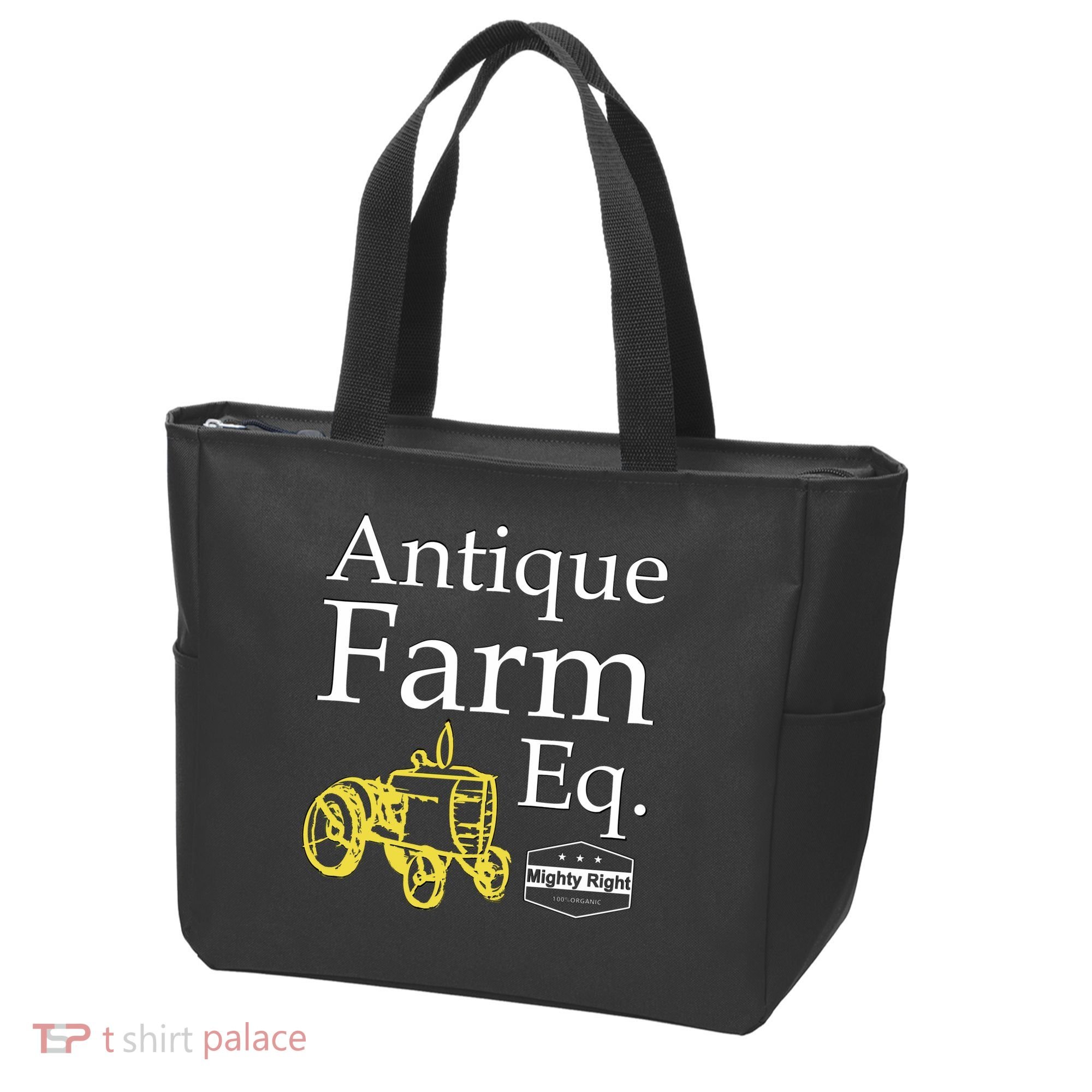 Antique Farm Equipment Tote Bag