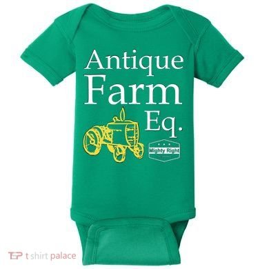Antique Farm Equipment Baby Bodysuit
