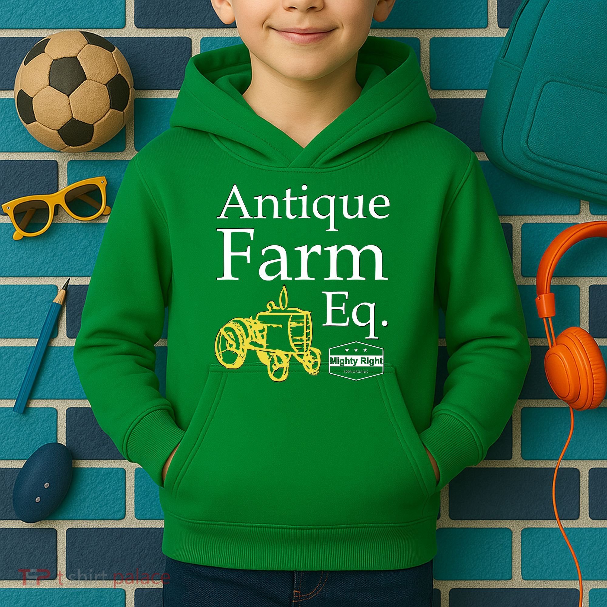 Antique Farm Equipment Kids Hoodie