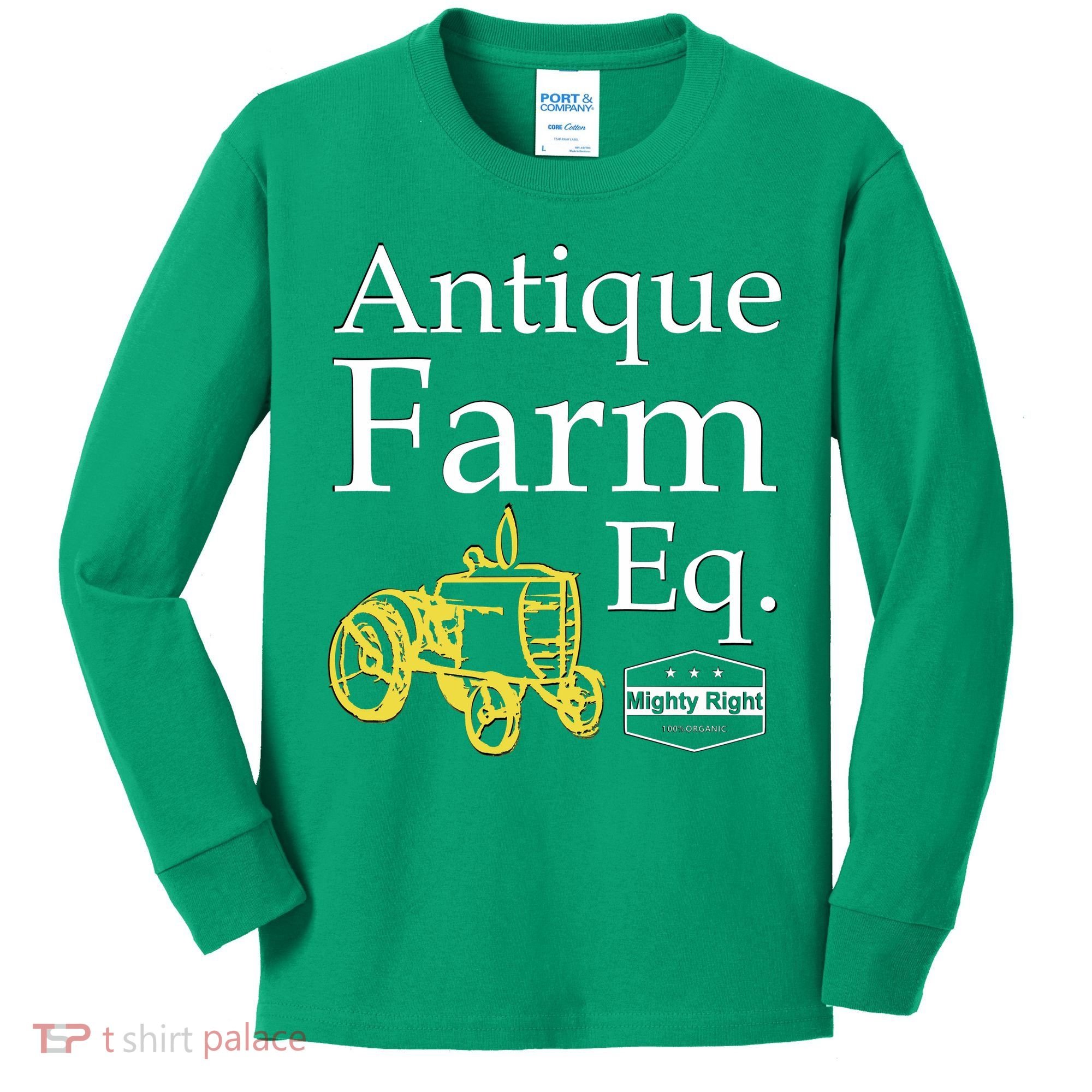 Antique Farm Equipment Kids Long Sleeve Shirt
