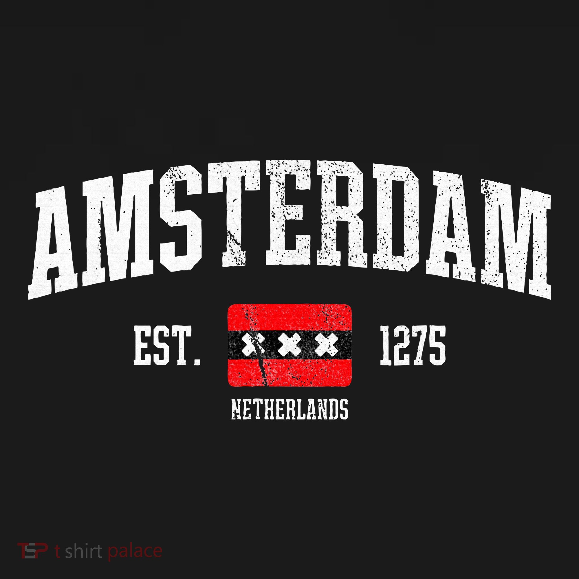 Amsterdam Flag Est. 1275 Netherlands Souvenir Hoodie