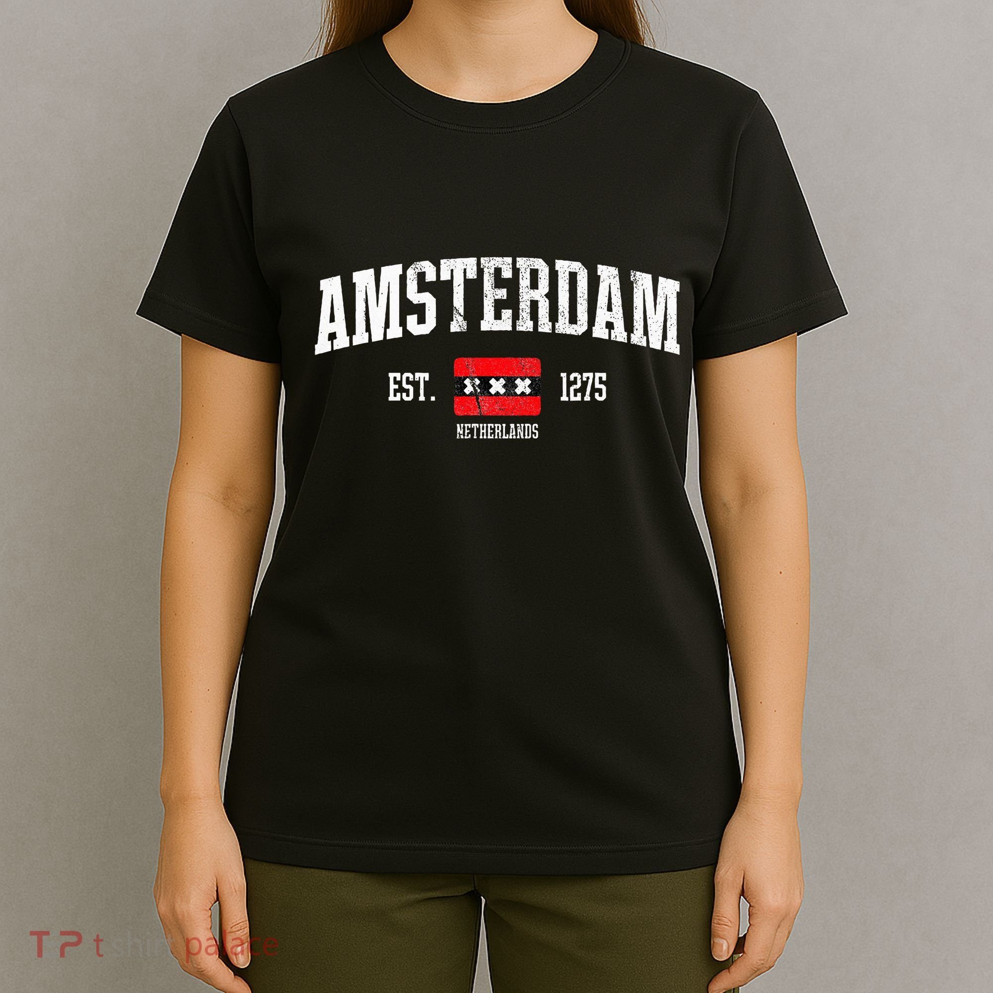 Amsterdam Flag Est. 1275 Netherlands Souvenir T-Shirt