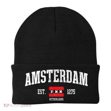 Amsterdam Flag Est. 1275 Netherlands Souvenir Beanie
