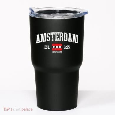 Amsterdam Flag Est. 1275 Netherlands Souvenir Tumbler