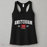 Amsterdam Flag Est. 1275 Netherlands Souvenir Women's Tank Top thumb 3