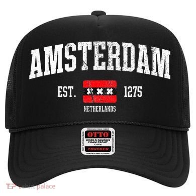 Amsterdam Flag Est. 1275 Netherlands Souvenir Hat