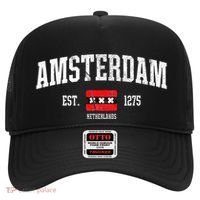 Amsterdam Flag Est. 1275 Netherlands Souvenir Hat thumb 0