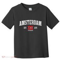 Amsterdam Flag Est. 1275 Netherlands Souvenir Toddler T-Shirt thumb 0