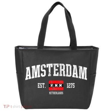 Amsterdam Flag Est. 1275 Netherlands Souvenir Tote Bag