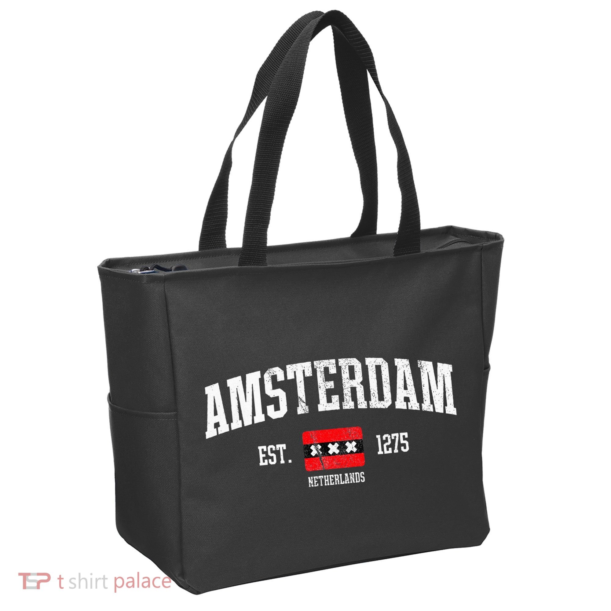 Amsterdam Flag Est. 1275 Netherlands Souvenir Tote Bag