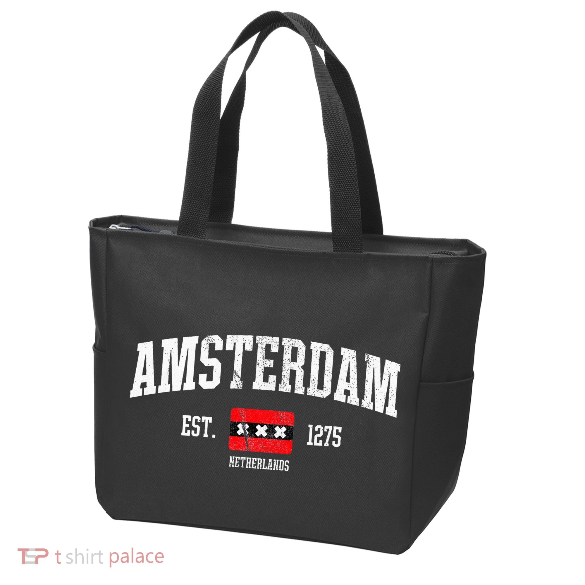 Amsterdam Flag Est. 1275 Netherlands Souvenir Tote Bag