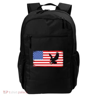 American Flag Flying Eagle Backpack