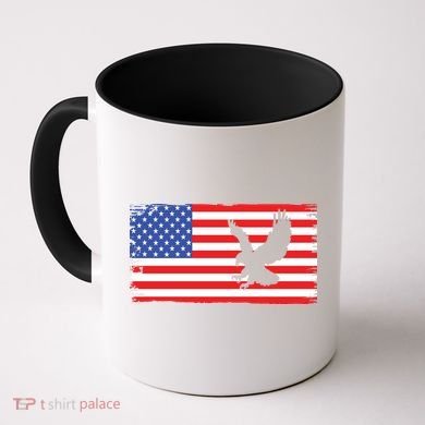 American Flag Flying Eagle Coffee Mug
