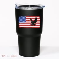 American Flag Flying Eagle Tumbler thumb 0