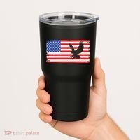 American Flag Flying Eagle Tumbler thumb 2