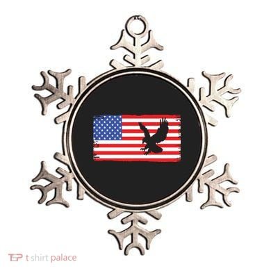 American Flag Flying Eagle Ornament
