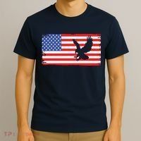 American Flag Flying Eagle T-Shirt thumb 3