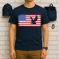 American Flag Flying Eagle T-Shirt thumb 6