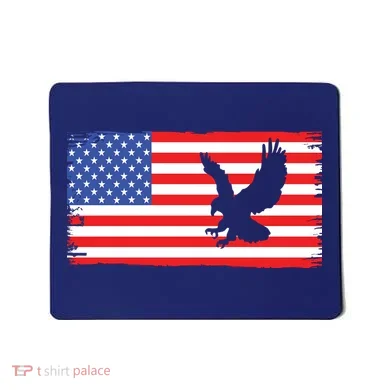 American Flag Flying Eagle Mousepad