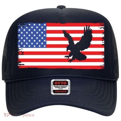 American Flag Flying Eagle Hat
