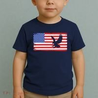 American Flag Flying Eagle Toddler T-Shirt thumb 2
