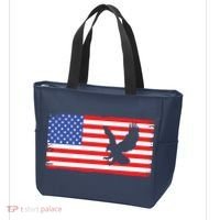 American Flag Flying Eagle Tote Bag thumb 3
