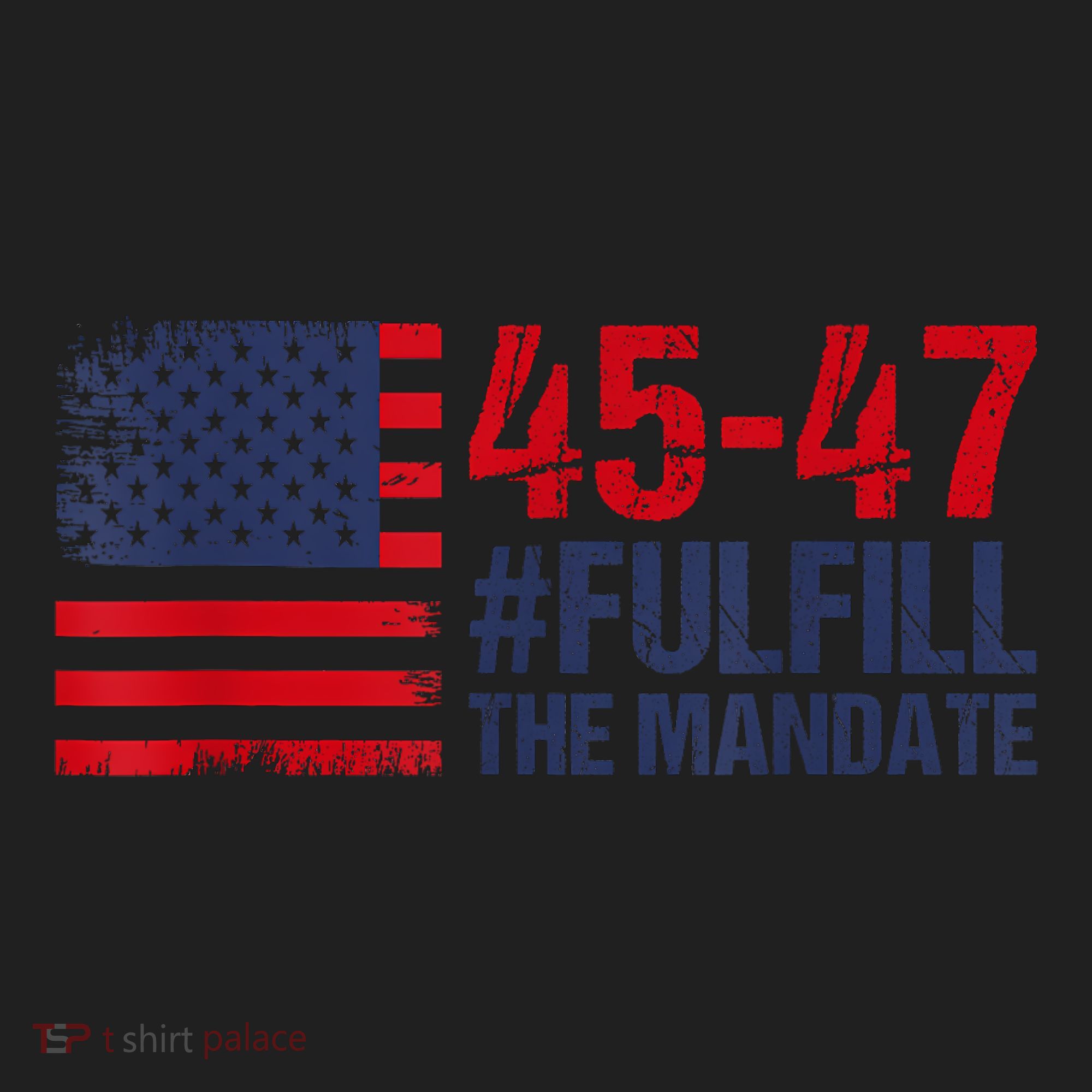 American Flag Fulfill The Mandate 45 47 Women's Sweatshirt
