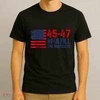 American Flag Fulfill The Mandate 45 47 T-Shirt thumb 3