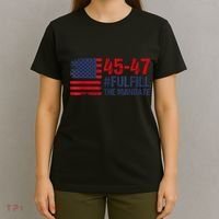 American Flag Fulfill The Mandate 45 47 T-Shirt thumb 4