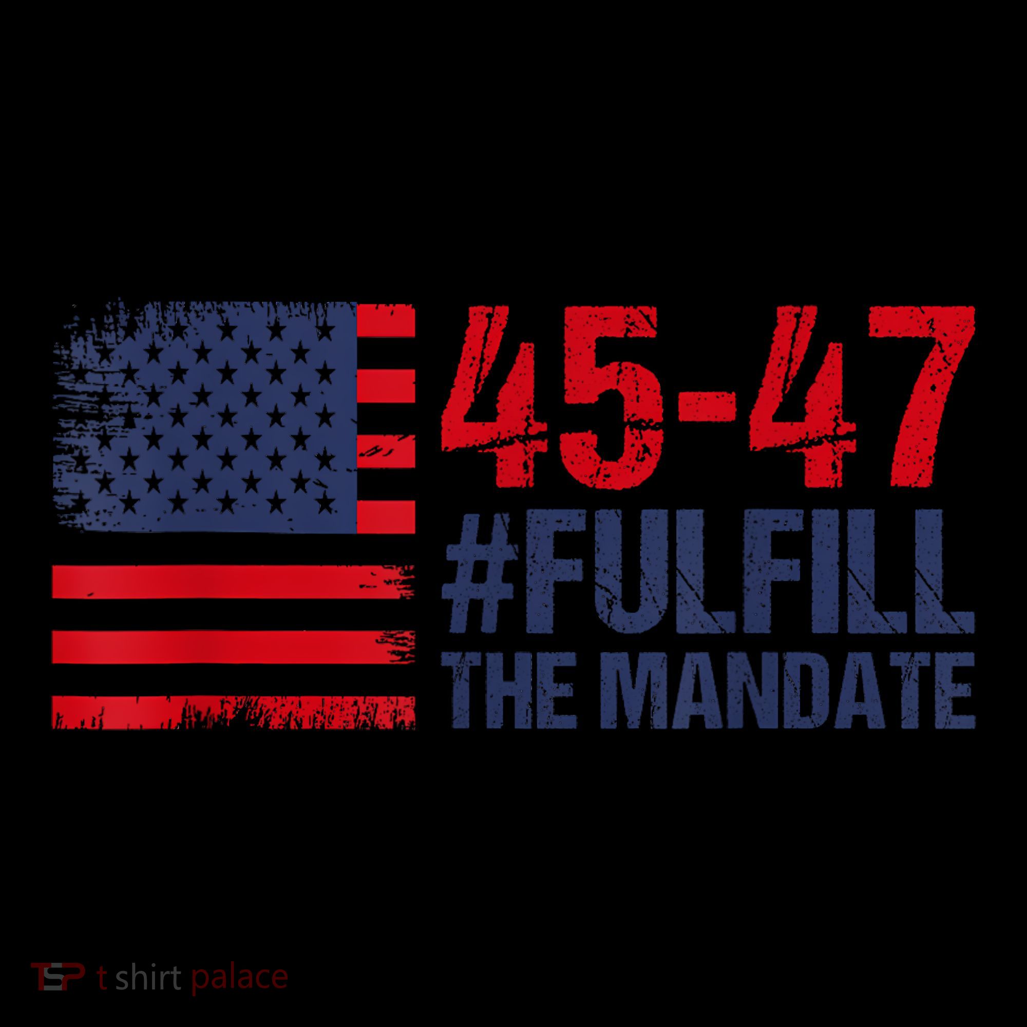 American Flag Fulfill The Mandate 45 47 Women's Hoodie