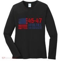 American Flag Fulfill The Mandate 45 47 Women's Long Sleeve Shirt thumb 0