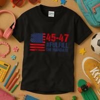 American Flag Fulfill The Mandate 45 47 Kids T-Shirt thumb 3
