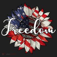 American Flag Freedom Sunflower Independence Day Beanie thumb 2