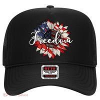 American Flag Freedom Sunflower Independence Day Hat thumb 0