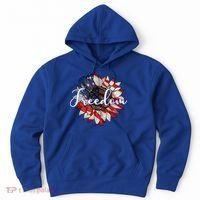American Flag Freedom Sunflower Independence Day Hoodie thumb 0