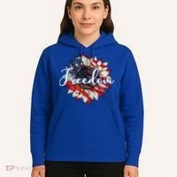 American Flag Freedom Sunflower Independence Day Hoodie thumb 5