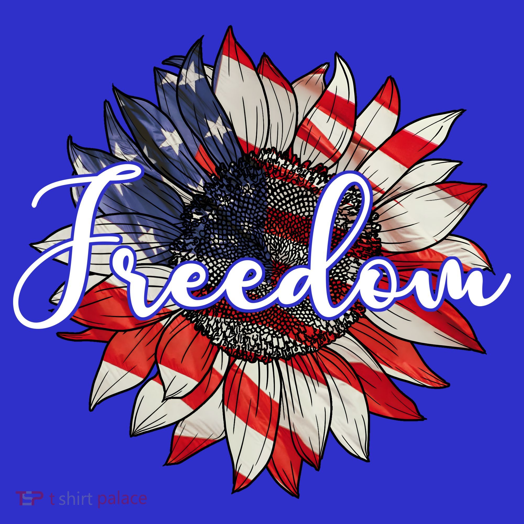 American Flag Freedom Sunflower Independence Day Visor