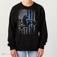 American Flag Four Wheeler Quad Atv Riding Gift Women's Sweatshirt thumb 0