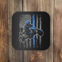 American Flag Four Wheeler Quad Atv Riding Gift Coaster thumb 0