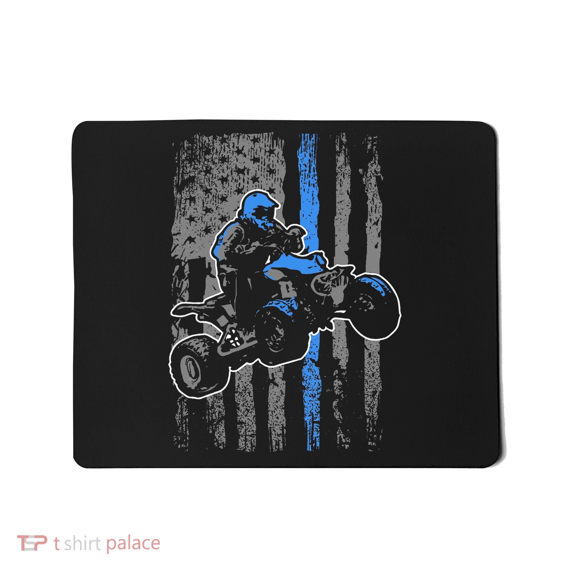 American Flag Four Wheeler Quad Atv Riding Gift Mousepad