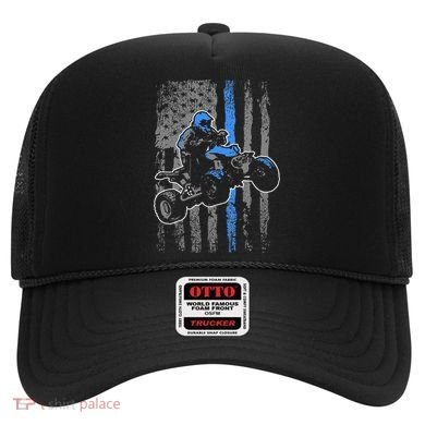 American Flag Four Wheeler Quad Atv Riding Gift Hat