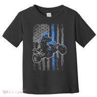 American Flag Four Wheeler Quad Atv Riding Gift Toddler T-Shirt thumb 0