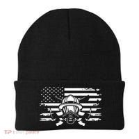 American Flag Fireman Firefighter Apparel Fireman Beanie thumb 0