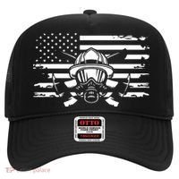 American Flag Fireman Firefighter Apparel Fireman Hat thumb 0